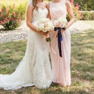 David’s Bridal Bridesmaid Dress in Petal
